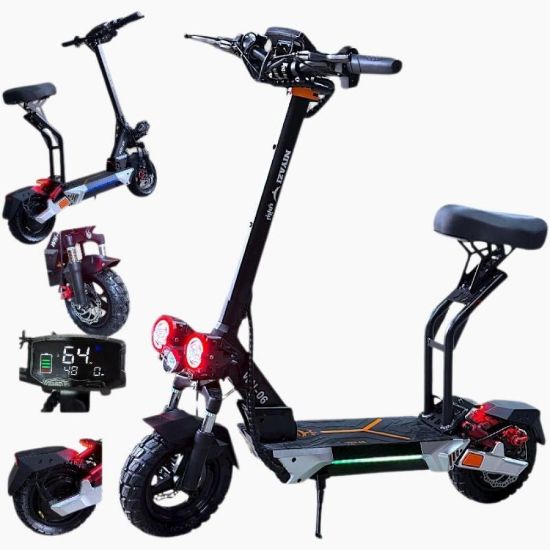 صورة سكوتر كهربائي قوي مزود بمحرك ديناميكي